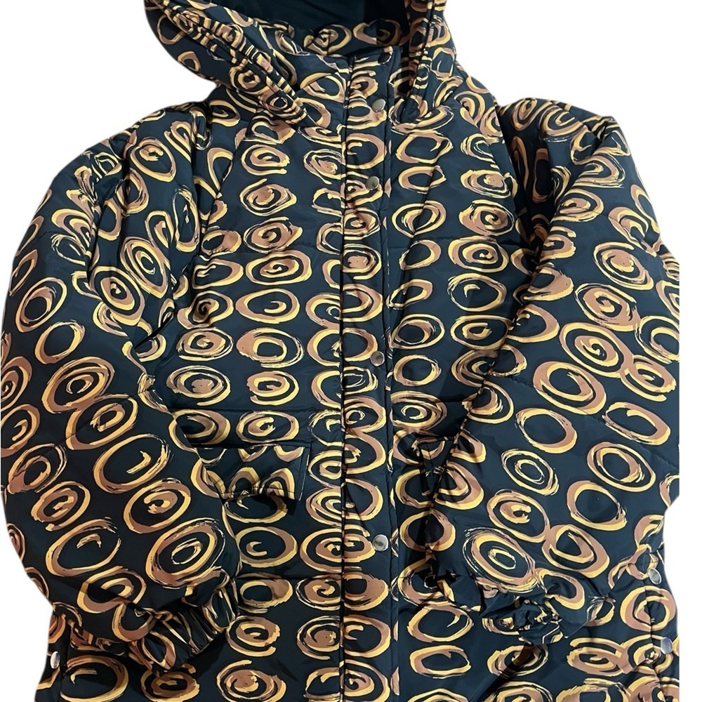 Free People Black and Gold Patterned Jacket Size M/L - Picture 11 of 12